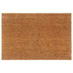 Tapete de porta 60x90 cm fibra de coco tufada natural