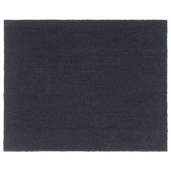 Tapete de porta 80x100 cm fibra de coco tufada cinzento escuro