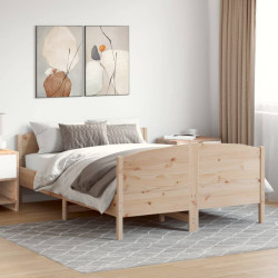Cama sem colchão 150x200 cm madeira de pinho maciça