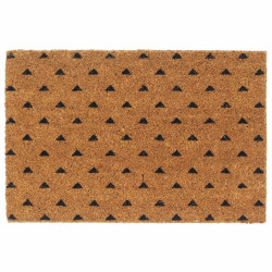 Tapete de porta 40x60 cm fibra de coco tufada natural