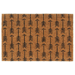 Tapete de porta 40x60 cm fibra de coco tufada natural