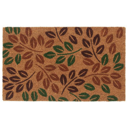 Tapete de porta 45x75 cm fibra de coco tufada natural