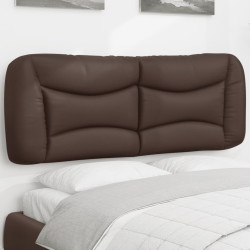 Almofadão de cabeceira hvar 120 cm couro artificial castanho
