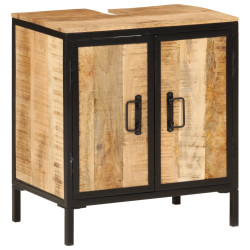Armário de lavatório para wc 55x35x60 cm mangueira maciça/ferro
