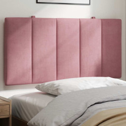 Almofadão de cabeceira hanko 100 cm veludo rosa