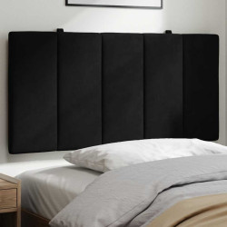 Almofadão de cabeceira hanko 100 cm veludo preto