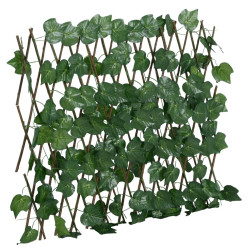Treliça de videira artificial extensível 190x60 cm verde