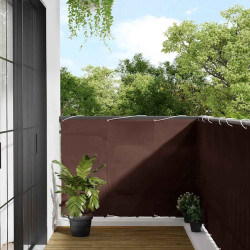 Tela de varanda 120x700 cm 100% poliéster oxford castanho