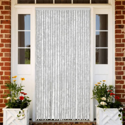 Cortina anti-insetos 100x220 cm chenille cinzento