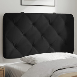Almofadão de cabeceira 90 cm veludo preto