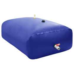 Depósito de água dobrável com torneira 2100 l PVC
