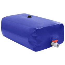 Depósito de água dobrável com torneira 1500 l PVC