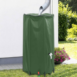 Depósito de água dobrável com torneira 100 l PVC