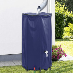 Depósito de água dobrável com torneira 380 l PVC