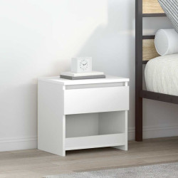 Mesa de cabeceira 40x30x39 cm contraplacado branco