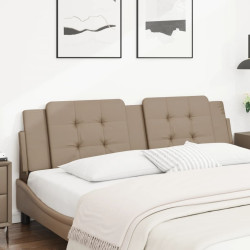 Almofadão de cabeceira zadar 180 cm couro artificial cappuccino
