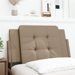 Almofadão de cabeceira zadar 90 cm couro artificial cappuccino