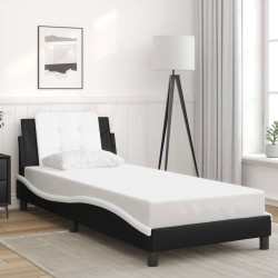Estrutura de cama sem colchão zadar 100x200 cm couro artificial