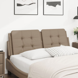Almofadão de cabeceira zadar 140 cm couro artificial cappuccino