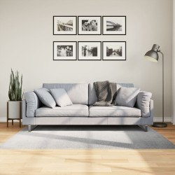 Tapete de pelo curto iza visual escandinavo 120x170 cm cinzento