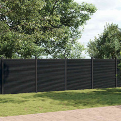 Painel de vedação 872x186 cm wpc cinzento