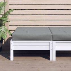 Almofadão p/ móveis de paletes 60x60x9,5 cm tecido oxford cinza