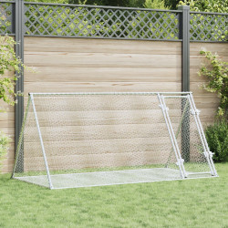 Coelheira 200x105x91 cm aço galvanizado prateado