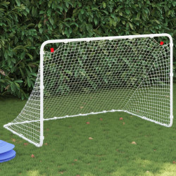 Gol de futebol branco 122x81x81 cm aço
