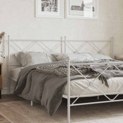 Cabeceira de substituição 200 cm metal branco