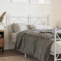 Cabeceira de substituição 120 cm metal branco