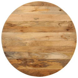 Tampo de mesa redondo ø70x2,5cm madeira de mangueira maciça