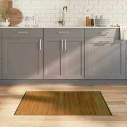 Tapete retangular 70x100 cm bambu castanho