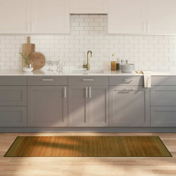 Tapete retangular 70x200 cm bambu castanho