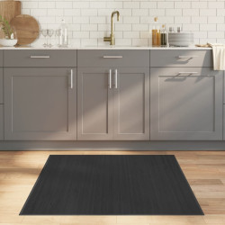 Tapete quadrado 100x100 cm bambu cinzento