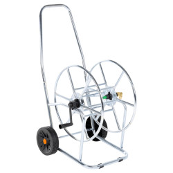 Carrinho enrolador para mangueira com 80 m 3/4" aço