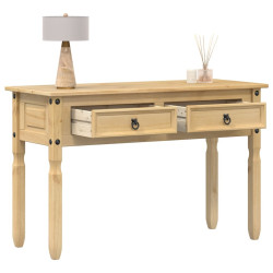 Mesa consola corona 115x46x73 cm madeira de pinho maciça