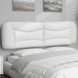Almofadão de cabeceira hvar 183 cm couro artificial branco