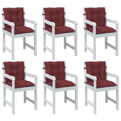Almofadões lombares p/ cadeiras 6pcs mesclado tecido