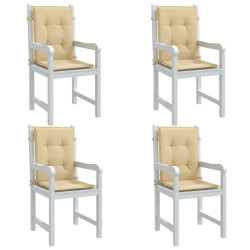 Almofadões lombares p/ cadeiras 4pcs 100x50x4cm mesclado tecido