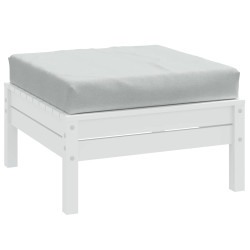 Almofadão p/ paletes 60x60x9,5 cm mesclado tecido cinza-claro