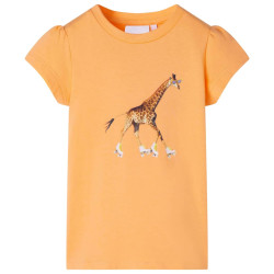 T-shirt de criança laranja-brilhante 116