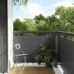 Tela de varanda 500x100 cm vime PE antracite