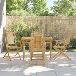 Cadeiras de jardim dobráveis 4 pcs 53x66x99 cm bambu