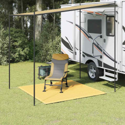 Tapete de campismo para tenda 250x250 cm pead bege