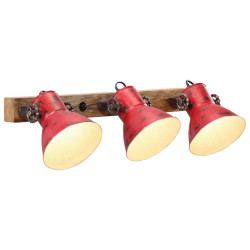 Candeeiro de parede 25 w 65x25 cm e27 vermelho desgastado