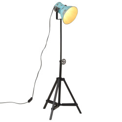 Candeeiro de pé 25 w 35x35x65/95 cm e27 azul desgastado