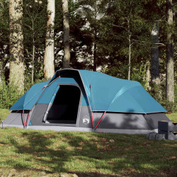 Tenda familiar em cúpula para 9 pessoas impermeável azul