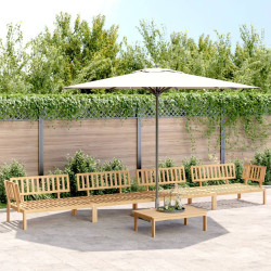 5 Pcs conjunto de móveis de paletes p/ jardim acácia maciça