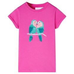 T-shirt de criança rosa-escuro 116