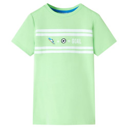 T-shirt para criança verde-néon 128